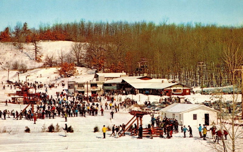 Alpine Valley - Vintage Postcard